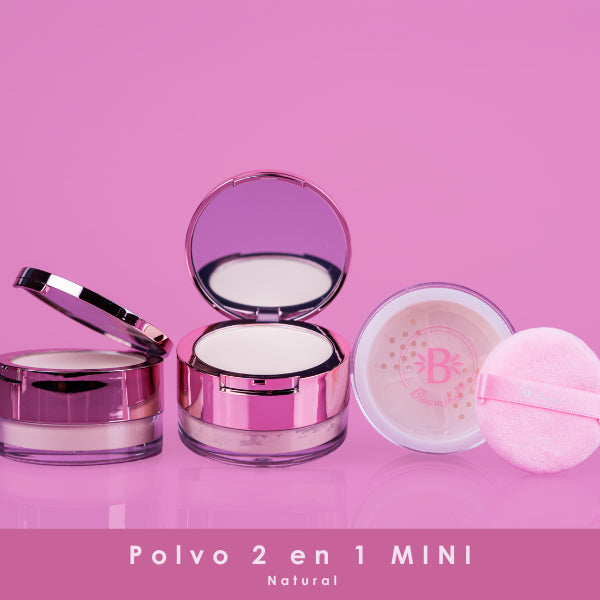 Polvo Suelto Translucent 2 en 1 Mini Bloomshell